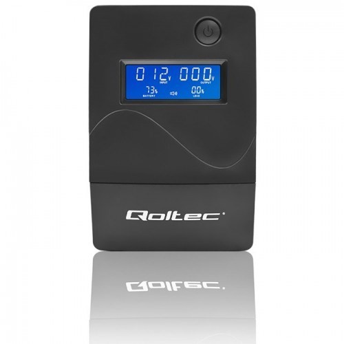 Zasilacz UPS Qoltec Monolith Podwójnej konwersji (online) 0,65 kVA 360 W 2 x gniazdo sieciowe