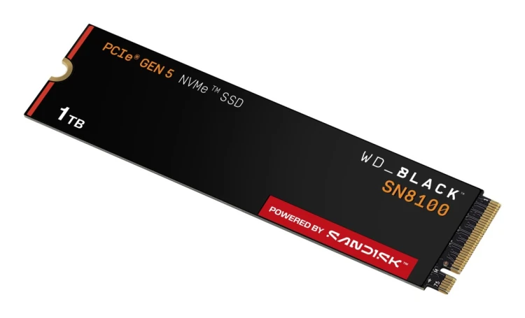 SSD WD Black SN8100 w/o HS 1TB  WDS100T1X0M