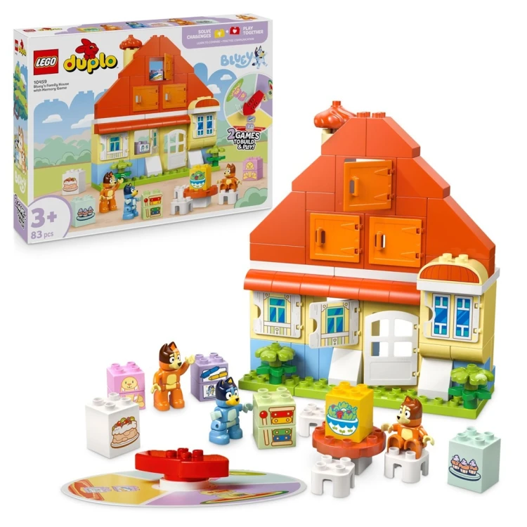 LEGO BLUEY 10459 Dom rodzinny Blue z grą pamięciową