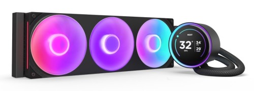 NZXT Kraken Elite 420 RGB Procesor Chłodnica cieczy all-in-one 14 cm Czarny 1 szt.