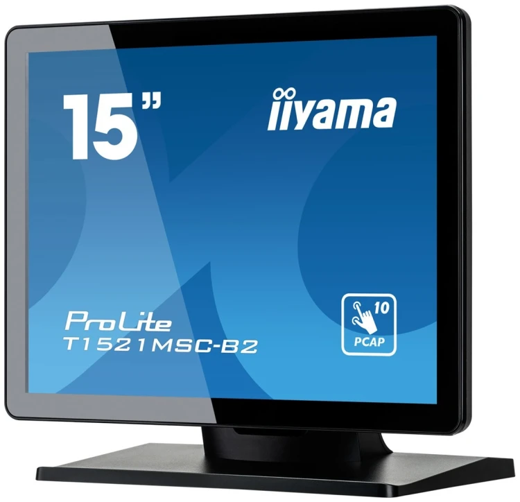 Monitor dotykowy T1521MSC-B2 15 cali PCAP bezel free front