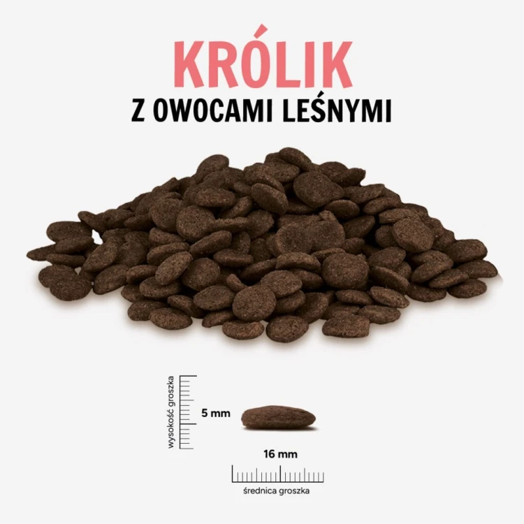 Paka Zwierzaka Królik z owocami leśnymi „L” 9kg