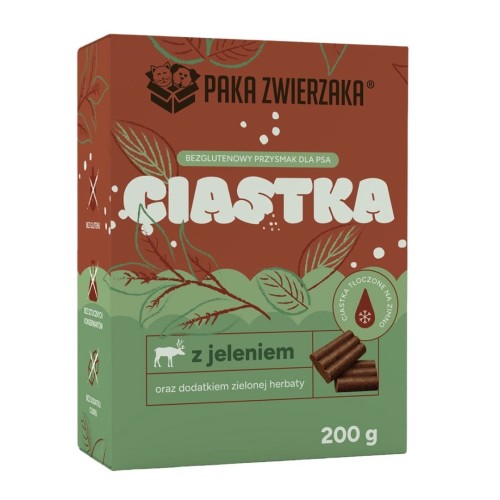 Paka Zwierzaka Jeleń zielona herbata przysmak 200g