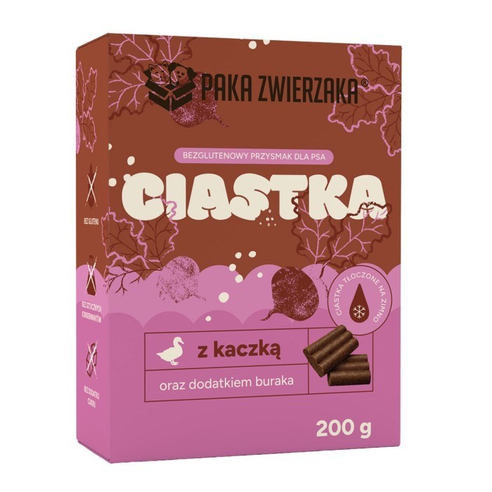 Paka Zwierzaka Kaczka z burakiem przysmak 200g