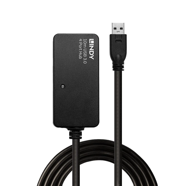 Lindy 43159 huby i koncentratory USB 3.2 Gen 1 (3.1 Gen 1) Type-A 5000 Mbit/s Czarny