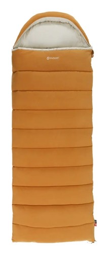 Outwell 230506 śpiwór Dorosły Śpiwór pół prostokątny Bawełna, Nylon, Poliester, Poliester pochodzący z recyklingu Żółty