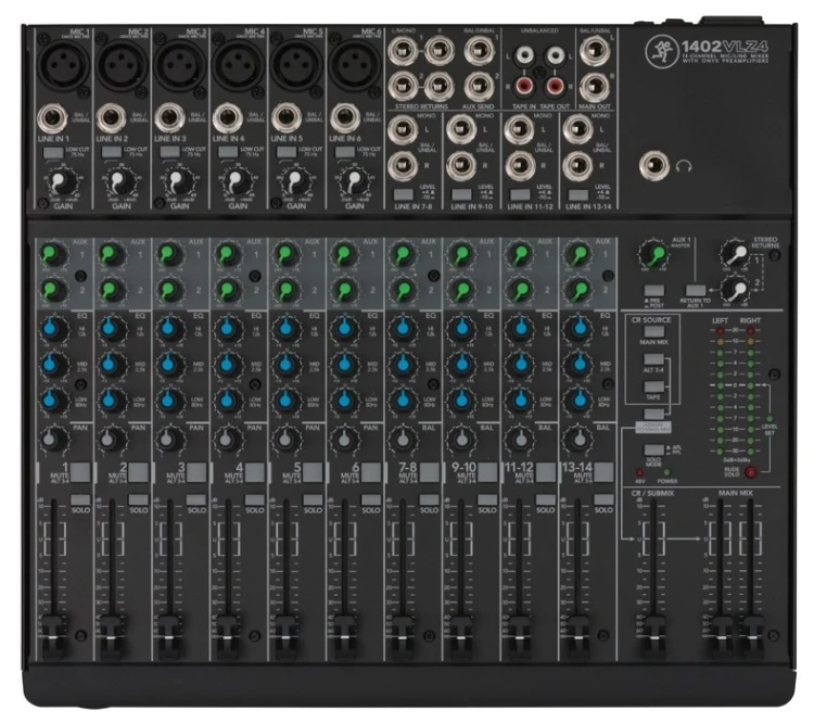 Mackie 1402VLZ4 14 kan. 20 - 50000 Hz Czarny