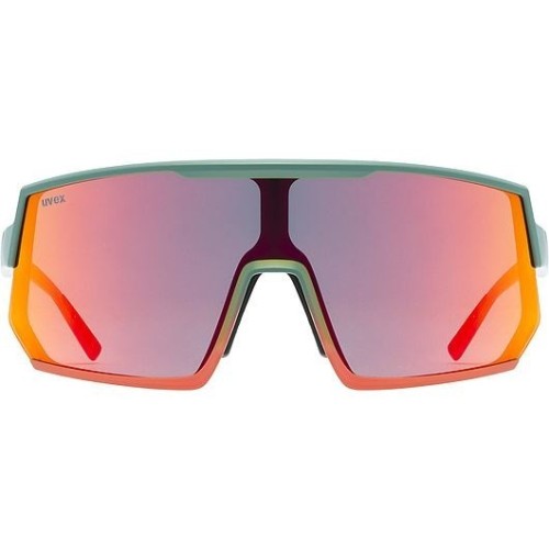 Uvex sportstyle 235 Okulary do wielu sportów Unisex Półobwódkowe Zielony, Czerwony