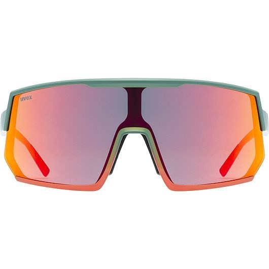 Uvex sportstyle 235 Okulary do wielu sportów Unisex Półobwódkowe Zielony, Czerwony