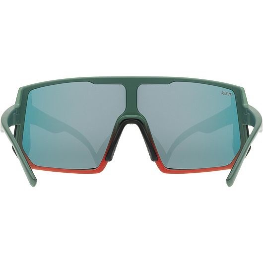 Uvex sportstyle 235 Okulary do wielu sportów Unisex Półobwódkowe Zielony, Czerwony