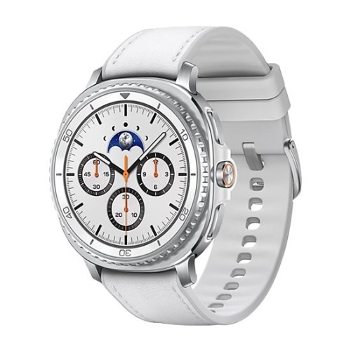 Samsung Galaxy Watch 8 Classic 3,3 cm (1.3") AMOLED 46 mm Cyfrowy 438 x 438 px Ekran dotykowy Srebrny Wi-Fi GPS