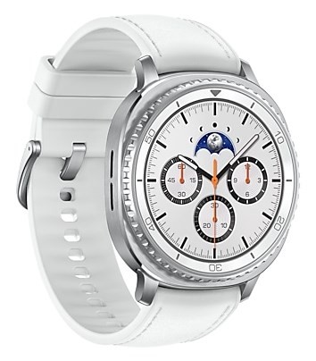 Samsung Galaxy Watch 8 Classic 3,3 cm (1.3") AMOLED 46 mm Cyfrowy 438 x 438 px Ekran dotykowy Srebrny Wi-Fi GPS
