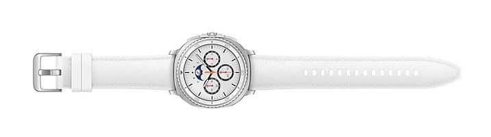 Samsung Galaxy Watch 8 Classic 3,3 cm (1.3") AMOLED 46 mm Cyfrowy 438 x 438 px Ekran dotykowy Srebrny Wi-Fi GPS