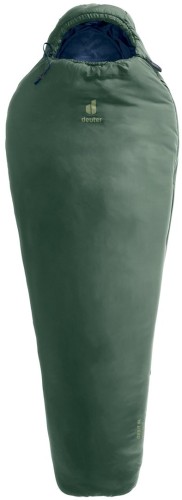 Deuter Orbit SL +5C/41F Dorosły Śpiwór typu mumia Tkanina, Polietylenosulfon (PES), Ripstop Zielony