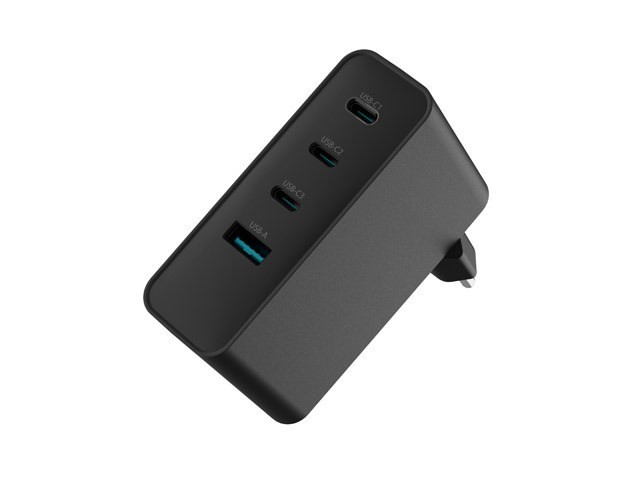 NATEC ŁADOWARKA SIECIOWA RIBERA GAN 3X USB-C 1X USB-A 100W CZARNA