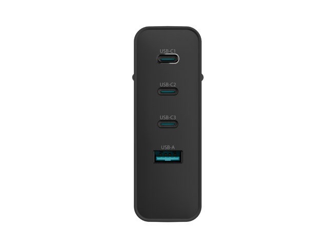 NATEC ŁADOWARKA SIECIOWA RIBERA GAN 3X USB-C 1X USB-A 100W CZARNA
