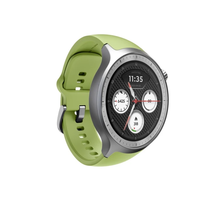 Motorola Moto Watch 512MB Silver_Stainless Steel + Herbal Garden_Silicone  Silver