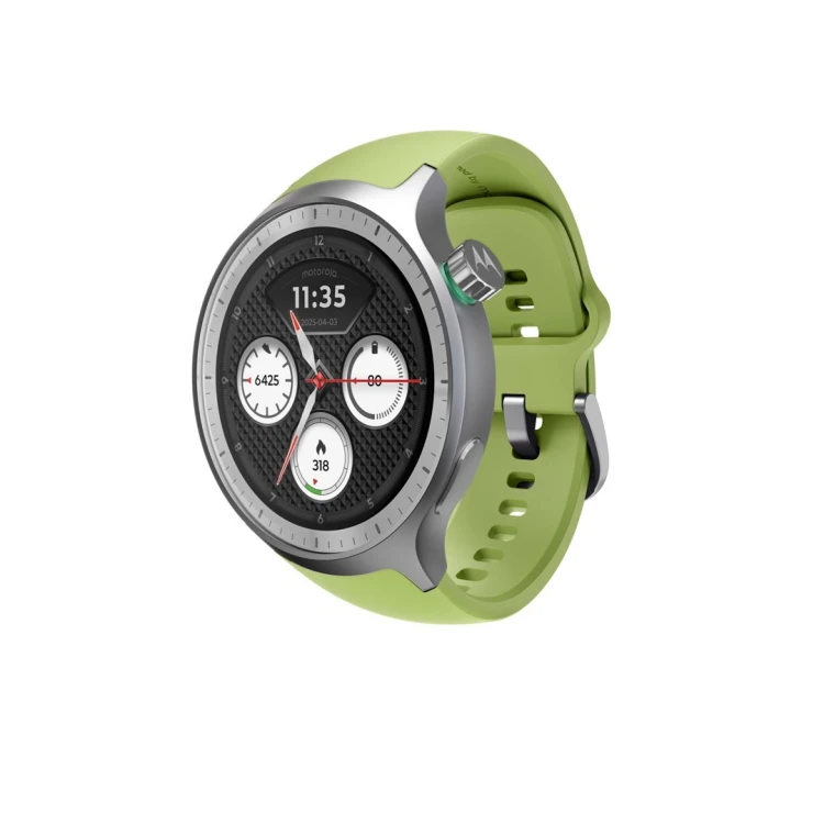 Motorola Moto Watch 512MB Silver_Stainless Steel + Herbal Garden_Silicone  Silver