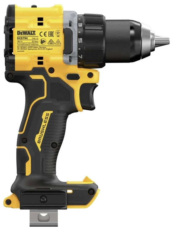 Wiertarko-wkrętarka akumulatorowa DeWALT DCD794NT-XJ 18V XR bezszczotkowa kompaktowa (bez akumulatora i ładowarki)