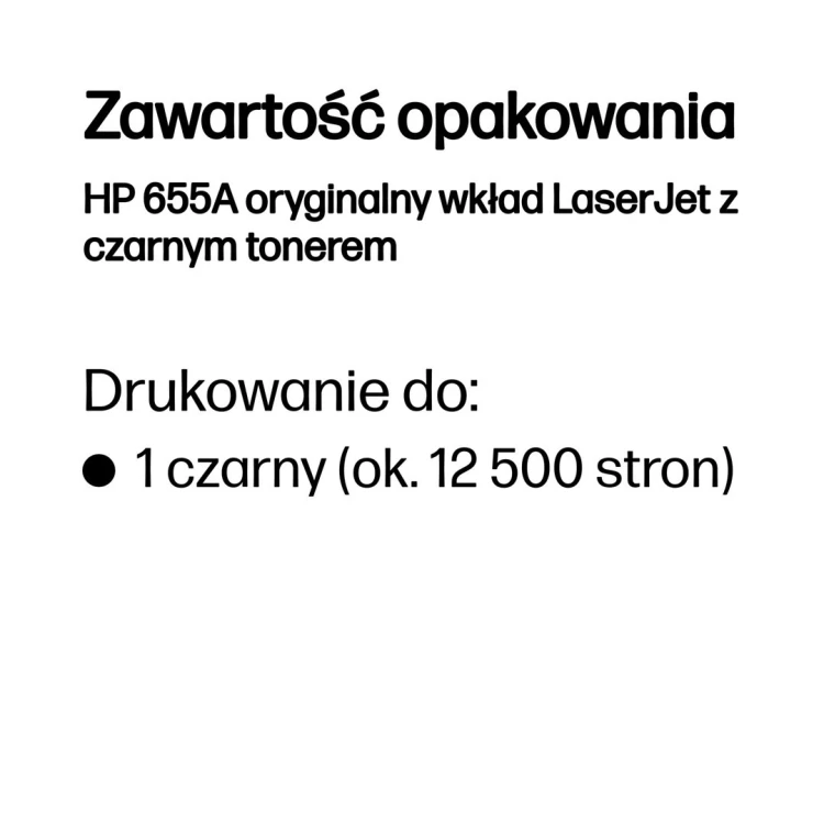 LASERJET TONER CRTG/655A BLACK