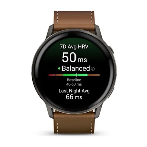 Zegarek Garmin Venu 4, 45mm AMOLED Brown