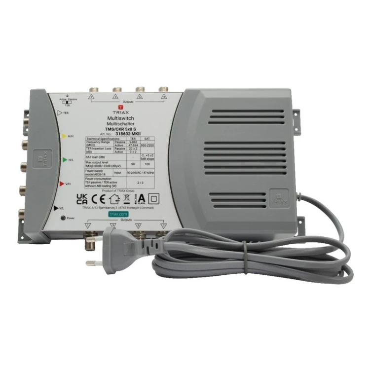 Multiswitch TMS-5/8S 5 wejść / 8 wyjść Triax