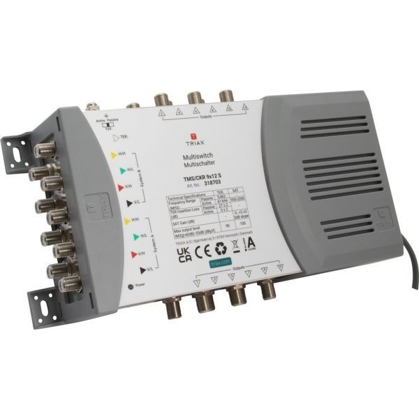 Multiswitch TMS-9/12S, 9 wejść / 12 wyjść, Triax
