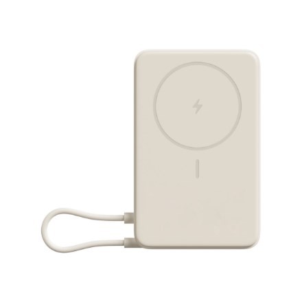 Xiaomi BHR08PBGL bank mocy Litowo-jonowa (Li-Ion) 5900 mAh Bezprzewodowe ładowanie Beżowy