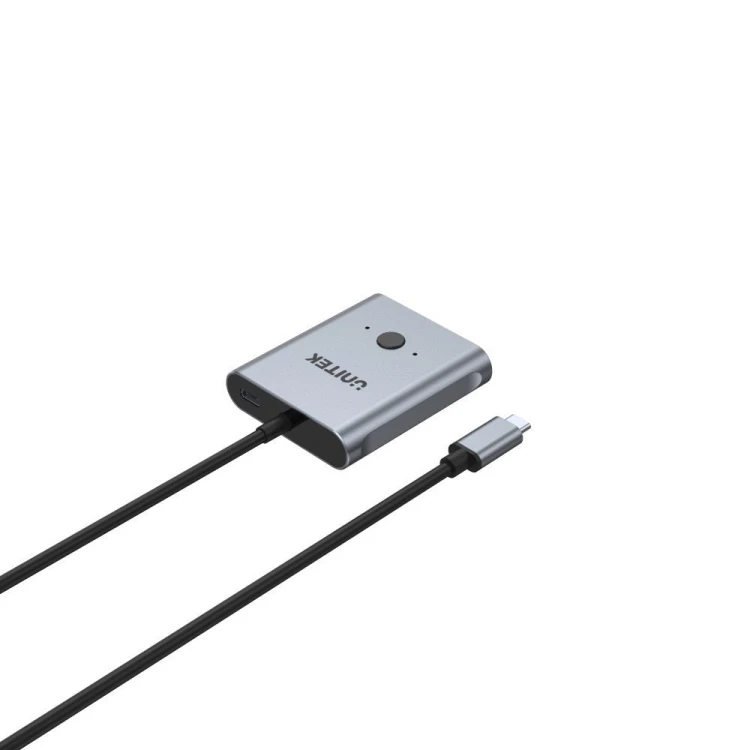 Unitek dwukierunkowy przełącznik sygnału USB-C, 2 in 1 out 4K