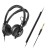 Sennheiser HD 25 PLUS - Słuchawki profesjonalne, zamknięte, przewód prosty i spiralny, dodatkowe poduszki welurowe, pokrowiec