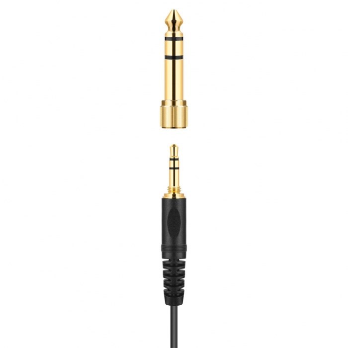 Sennheiser HD 25 PLUS - Słuchawki profesjonalne, zamknięte, przewód prosty i spiralny, dodatkowe poduszki welurowe, pokrowiec