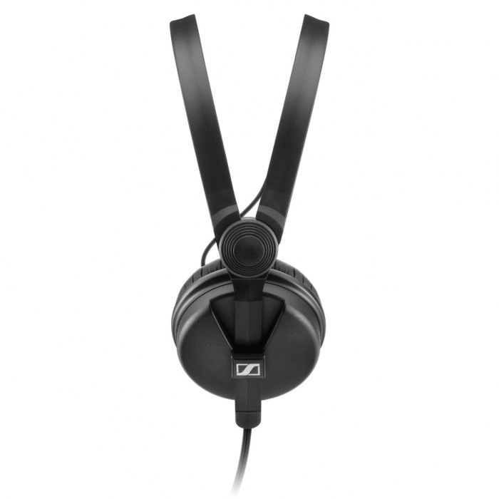 Sennheiser HD 25 PLUS - Słuchawki profesjonalne, zamknięte, przewód prosty i spiralny, dodatkowe poduszki welurowe, pokrowiec
