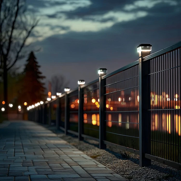 GREENBLUE LAMPA SOLARNA LED NA SŁUPEK. 100X100MM, DASZEK KOPERTOWY, 3200K GB128 WW