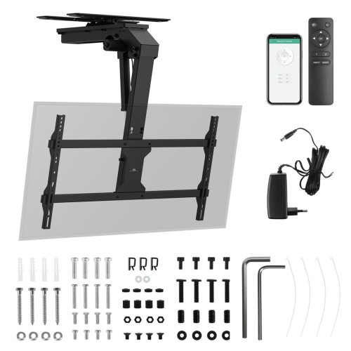 MACLEAN UCHWYT ELEKTRYCZNY DO TV, SUFITOWY, TUYA, MAX. VESA 800X400, REG. W POZ. +90°~-90°, DLA TV 43-86", MAX. 45KG MC-109 T