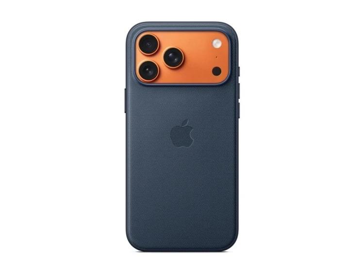 Funkcjonalne etui z tkaniny Apple iPhone 17 Pro Max z MagSafe (niebieskie)