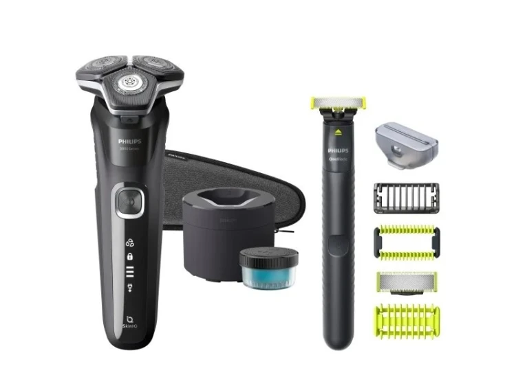 Philips SHAVER Series 5000 S5898/79 maszynka do golenia Golarka rotacyjna Przycinarka Chrom