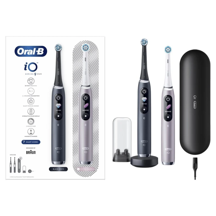 Szcoteczka Oral-B  iO Series 9 Duo Black Onyx/Rose
