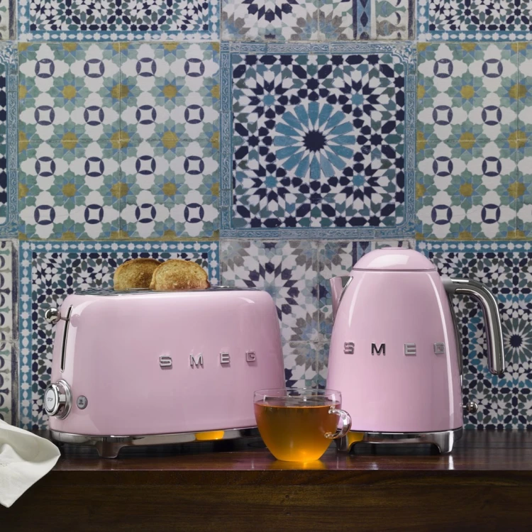 Smeg TSF03PKEU toster 6 4 kaw. 2000 W Różowy