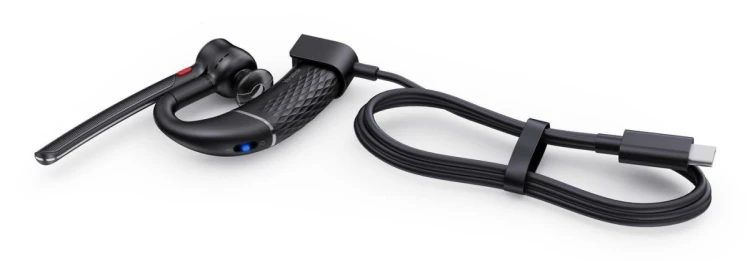 Yealink BH71 Lite Zestaw słuchawkowy Przewodowy i Bezprzewodowy Nauszny Biuro/centrum telefoniczne USB Type-C Bluetooth Czarny