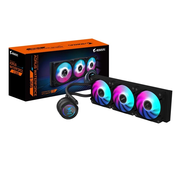Chłodzenie wodne GIGABYTE AORUS WATERFORCE II 360 AiO 12cm Czarne
