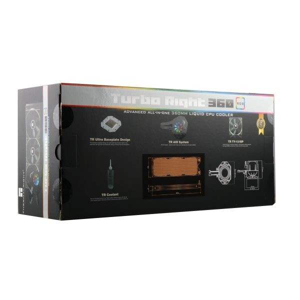 Thermalright Turbo Right 240C Procesor Chłodnica cieczy all-in-one 12 cm Czarny