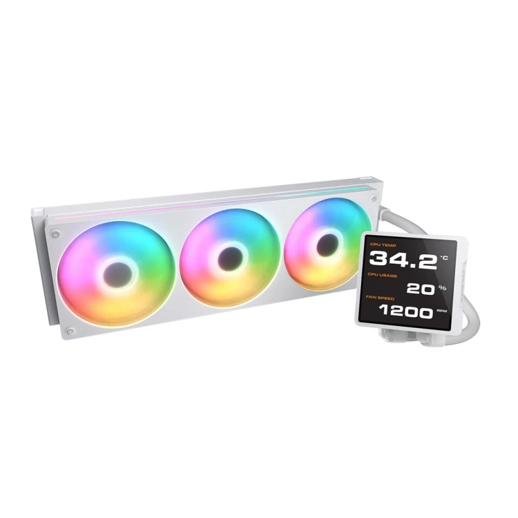 COUGAR CGR-PSDVPRGB-W-360 Procesor Chłodnica cieczy all-in-one 12 cm Biały