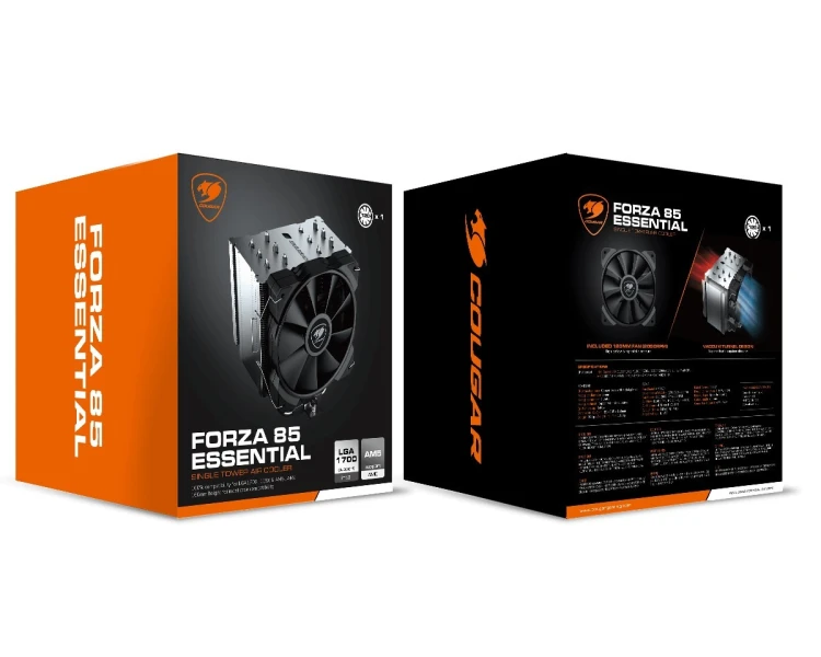 COUGAR CGR-FZAE85 Procesor Radiator 12 cm Czarny 1 szt.