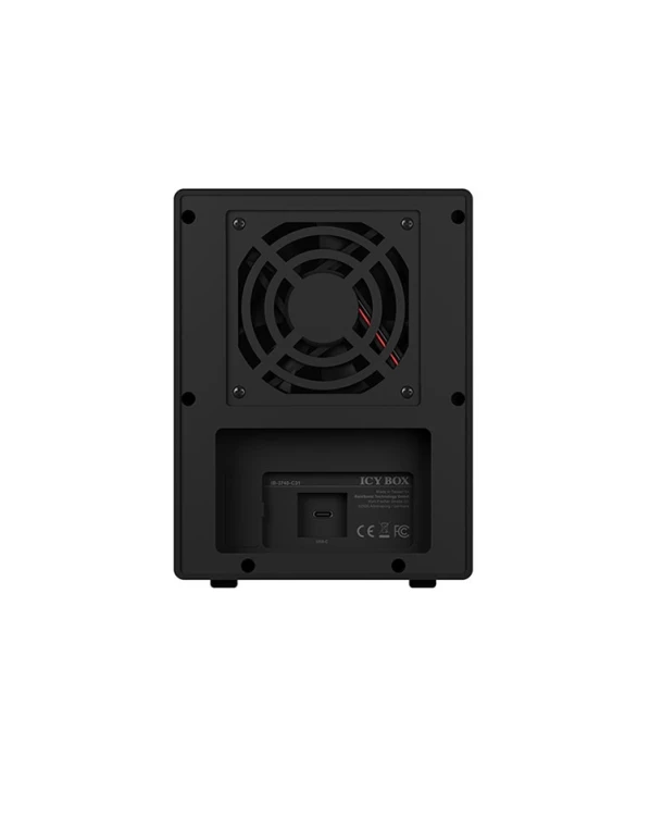 ICY BOX IB-3740-C31 Obudowa HDD/SSD Czarny 2.5/3.5"