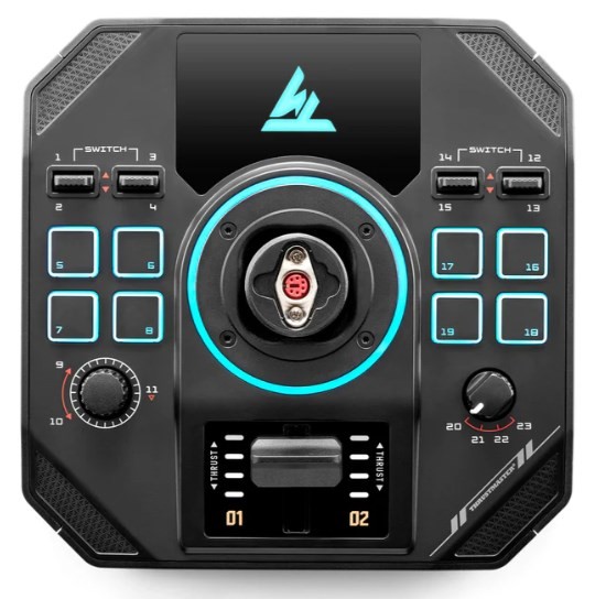 Thrustmaster Sol-R 4 HOTAS Czarny USB Joystick + dźwignia sterowania silnikiem Analogowa/Cyfrowa PC