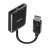 Lindy 38430 huby i koncentratory DisplayPort 21600 Mbit/s Czarny