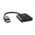 Lindy 38430 huby i koncentratory DisplayPort 21600 Mbit/s Czarny