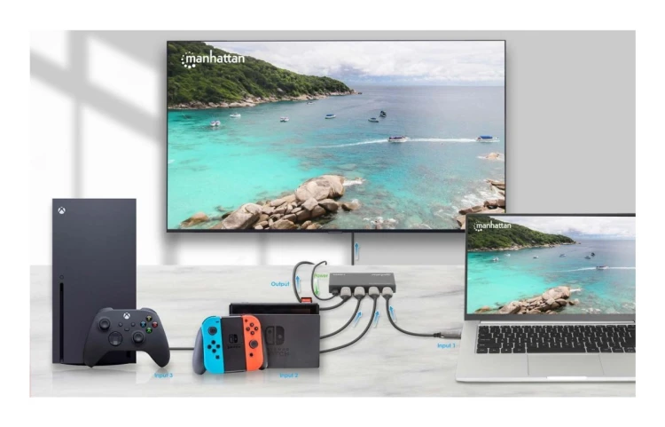 Manhattan 208222 przełącznik wideo HDMI