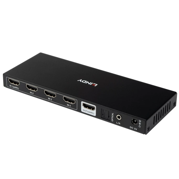 Lindy 38386 przełącznik KVM Czarny