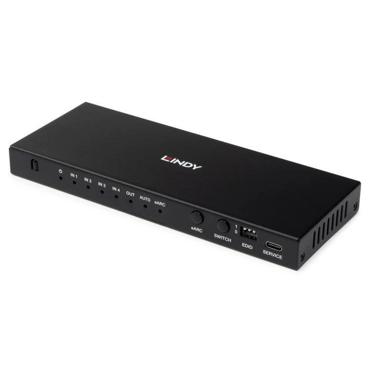 Lindy 38386 przełącznik KVM Czarny